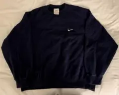 OLD Nike 90'sナイキ　USA製ネイビー スウェットシャツ XL