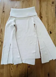 オフショールダーニットトップス