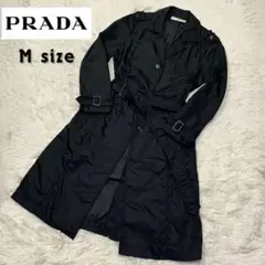 ⭐︎美品⭐︎ PRADA プラダ トレンチ コート ナイロン ブラック ベルト付