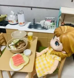 ミニチュアフード　鍋料理＆ビール