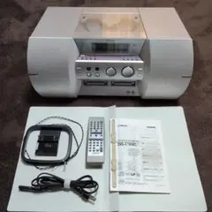 Victor CD/ダブルMDコンポ NS-X7WMD-S リモコン/アンテナ Amazon | Victor ビクター JVC NS-X77WMD-S シルバー コンパクト