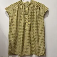 【美品】イエローシャツ 半袖チュニック