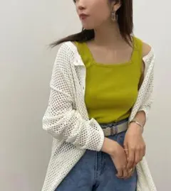 【apres jour mignon】2WAYリブタンク☆ZOZO限定☆