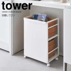【在庫処分】多機能ワゴン　キャスター付き　ホワイト　おしゃれ　4810