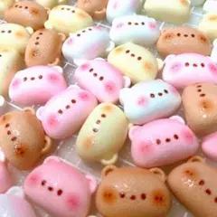クマ型プラスチックパーツ 40個セット