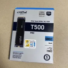 Crucial T500 500GB SSD PCIe Gen 4
