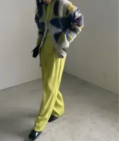 2TUCK GEORGETTE STRAIGHT PANTS