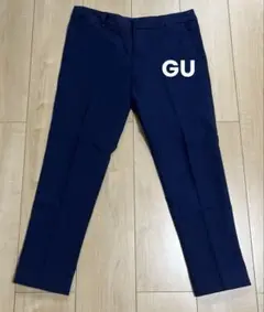 GU スラックス　パンツ　カジュアル　M ネイビー