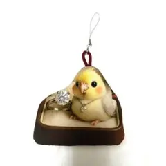 3798】ハンドメイドオーダー★インコジュエリー★ふわふわストラップ