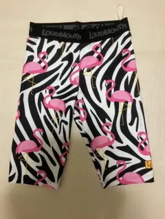 LOUDMOUTH フラミンゴ ゼブラ柄 ヨガパンツ M サイズ
