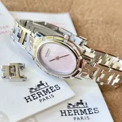 【HERMES】✨極美品✨ クリッパーナクレ12Pダイヤ レディース 腕時計