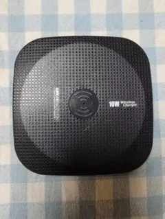 10W ワイヤレス充電器ケーブル付き USB接続 ブラック