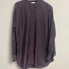 バンドカラーシアーシャツ