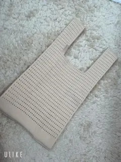 ベージュ メッシュエコバッグ