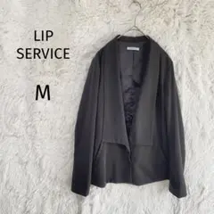 リップサービス/ビックカラージャケット/M/ブラック