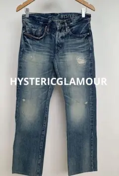 HYSTERICGLAMOURヒステリックグラマー スタッズ ダメージ デニム