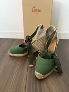 Castaner グリーンエスパドリーユ 23cm