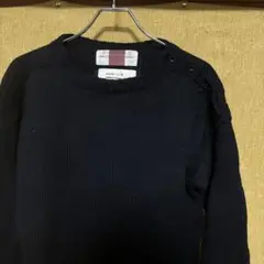 マウンテンリサーチ BORDER ウール セーター ネイビー M NAVAL
