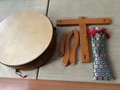 【希少】宮本卯之助 特別上鳴保 和太鼓 平太鼓　39.5×12cm 希少】宮本卯之助 特別上鳴保 和太鼓 平太鼓 39.5×12cm