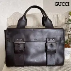 ◇ GUCCIグッチ ハンドバッグ ミニボストン キャンバス×レザー ◇