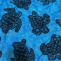 海亀　更紗　大判　マルチカバー　マット