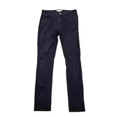 グローバルワーク【S】ローライズ ストレッチパンツ　ブラック系　スリム