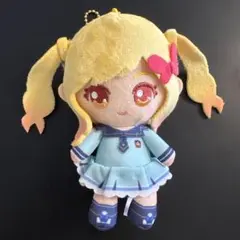 アイカツスターズ　虹野ゆめ　おすわりボールチェーンマスコット　ぬいぐるみ