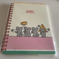 ANDY THE MOUSE Wリングノート B6サイズ