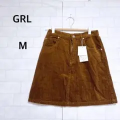 【新品タグ付】グレイル　ミニスカート　コーデュロイ　カワイイ　ウエストゴム　綿混