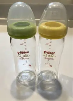 Pigeon 哺乳瓶 240ml 2本セット ガラス製