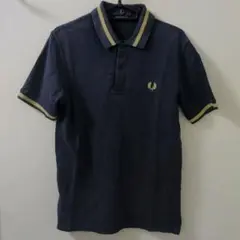 Fred Perry ポロシャツ　M2　ネイビー 36 S　ゴールド　定番