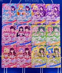 ひみつのアイプリ　リング1〜3だん　ときせんコラボ　　12枚セット　星3