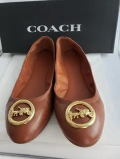 COACH ブラウン フラットシューズ