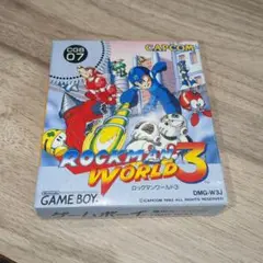 良品　ゲームボーイ ロックマンワールド3 外箱　説明書