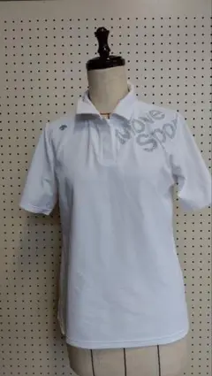 DESCENTE Move Sport ホワイトポロシャツ