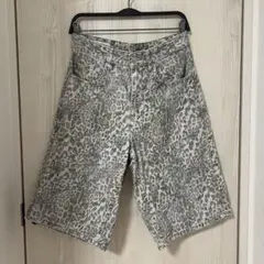 ZARA レオパードバギーショーツ