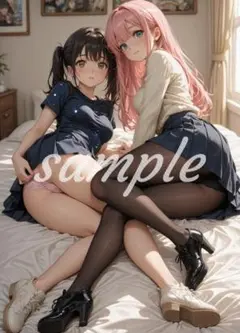 p-13[4K 高画質] A4 ポスター 美少女 美女 かわいい イラスト お尻