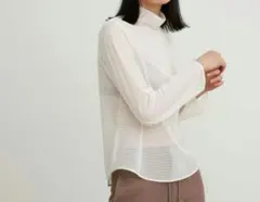 ユニクロ×マメクロゴウチ メッシュハイネックT Lサイズ　新品未使用