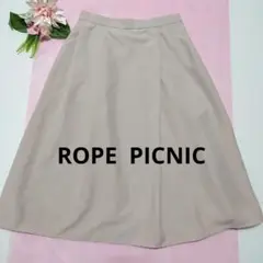 ROPE PICNIC フレアスカート ベージュ サイズ38
