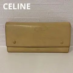 CELINE セリーヌ 財布 長財布 レザー 黄色 二つ折り財布 ブランド