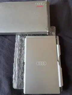 Audi ボールペン付きメモ　シルバー