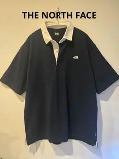 美品☆THE NORTH FACE　ネイビー ポロシャツ ノースフェイストップス