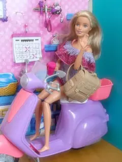 バービー人形（バービー&ケン）計7体＆バイク☆Hariey Davidson☆ Amazon.com: Barbie Harley-Davidson : Toys & Games