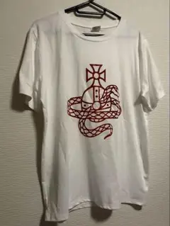 ホワイト グラフィックTシャツ Lサイズ