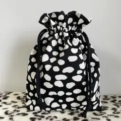 巾着袋　ダルメシアン