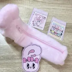 ESTHER BUNNY ぬいぐるみペンポーチ ピンク