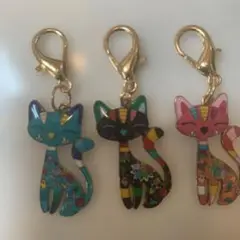 キャッツ3個セットキーホルダー　A
