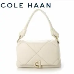 COLE HAAN コールハーン キルテッド ショルダーバッグ アイボリー