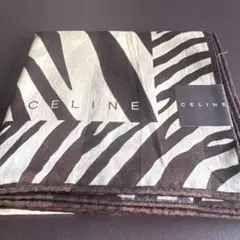 CELINE ゼブラ柄 ハンカチ