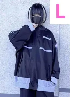 新品　ぬた。　ジャージ　トップス　黒　 Lサイズ　悪魔界隈　サイバー　レフレム系